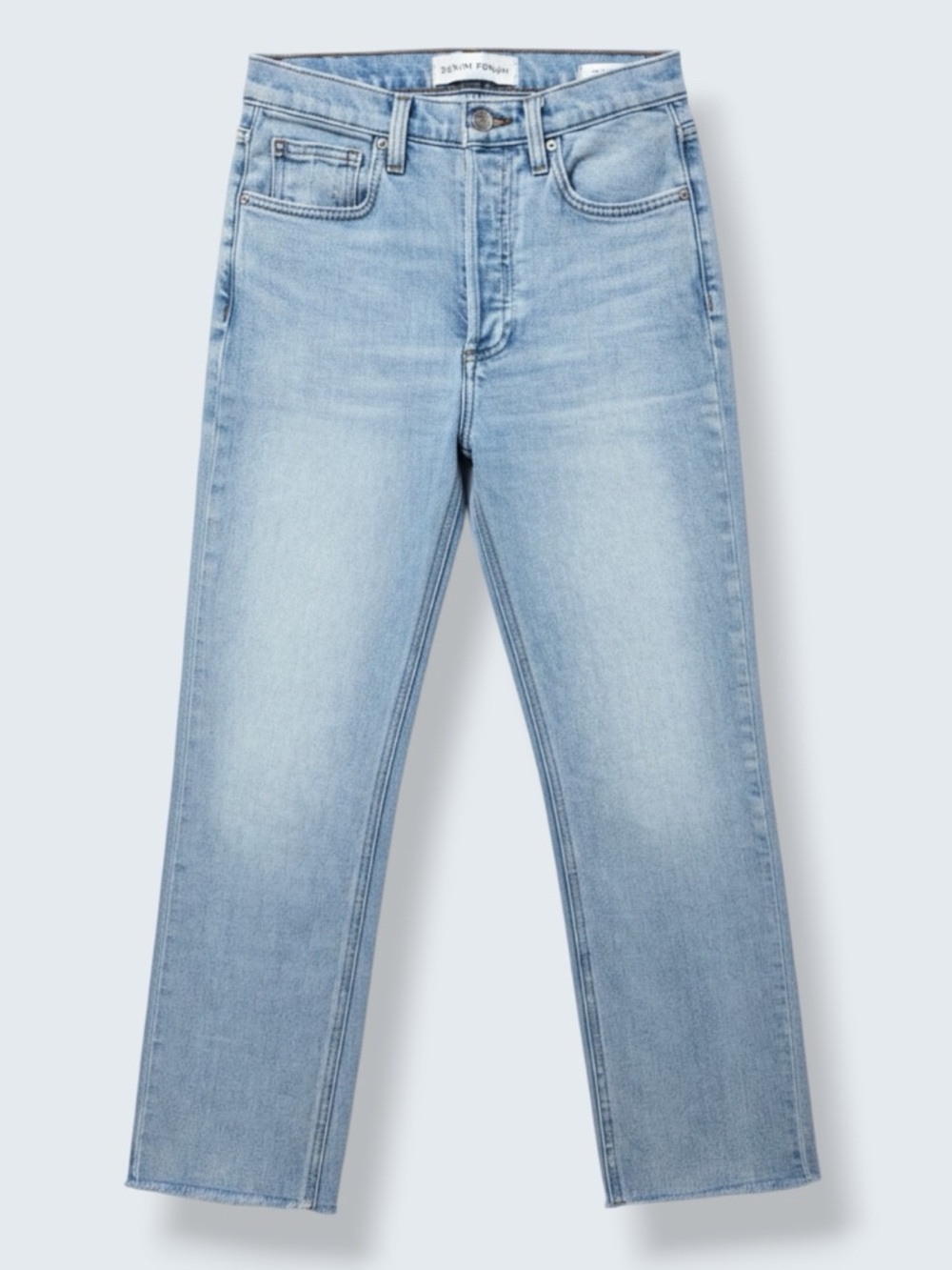 Denim Forum Arlo Straight Jeans Size 26 Aritzia 7 Years Bleu Taboo